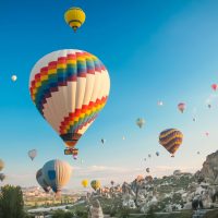 Hot air baloon in Cappadocia